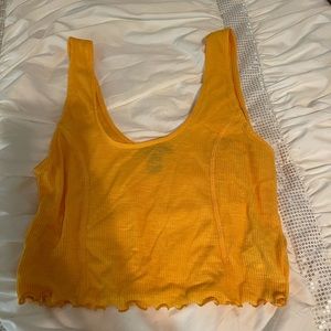 Yellow Crop Top Forever 21 Size L